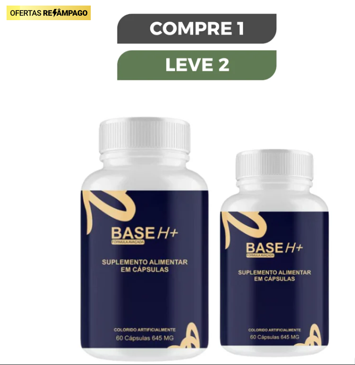 BASE H+ 60 Cápsulas 500mg - Promoção Exclusiva