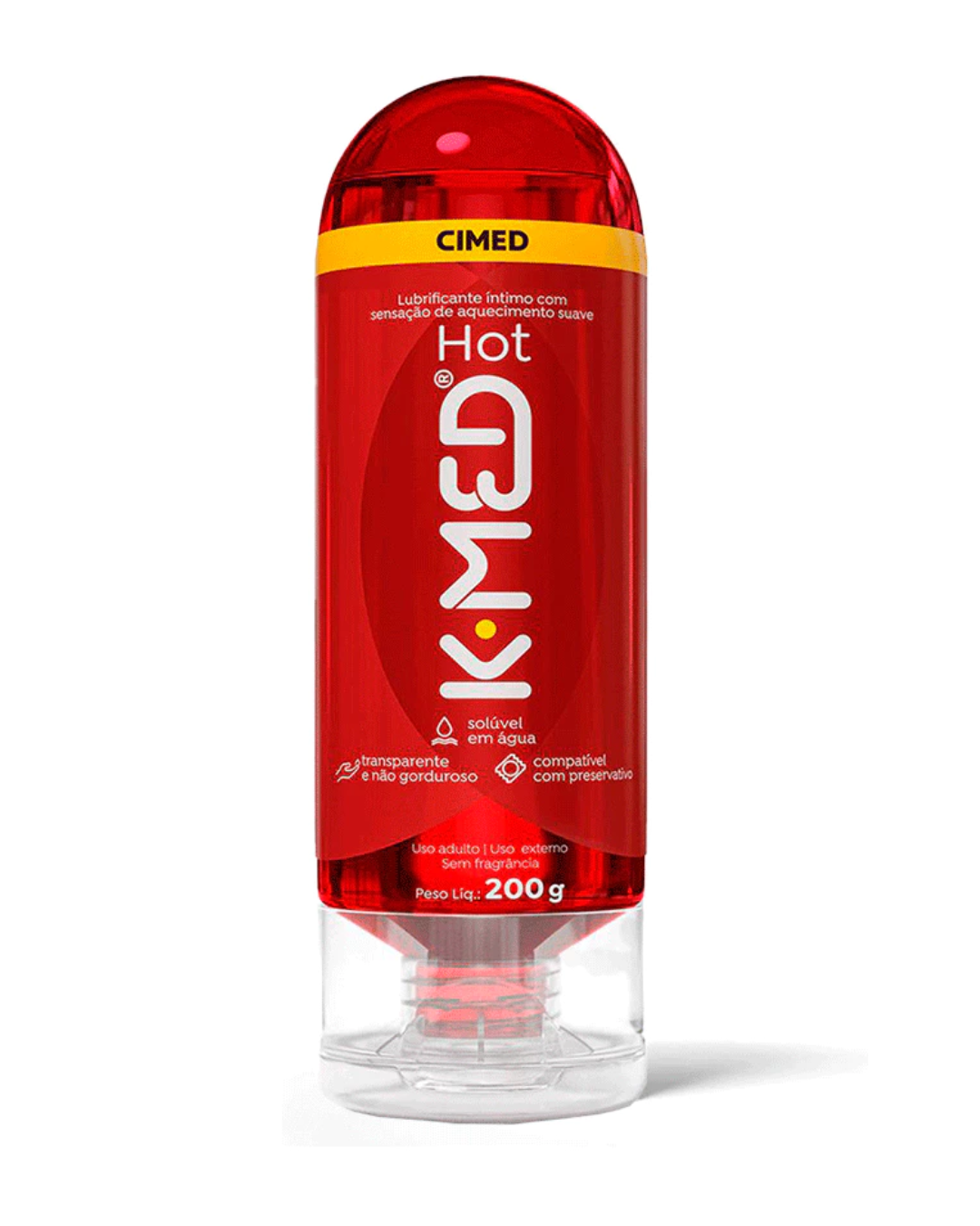 Gel LUBRIFICANTE Íntimo K-Med Hot 200g SENSAÇÃO QUENTE