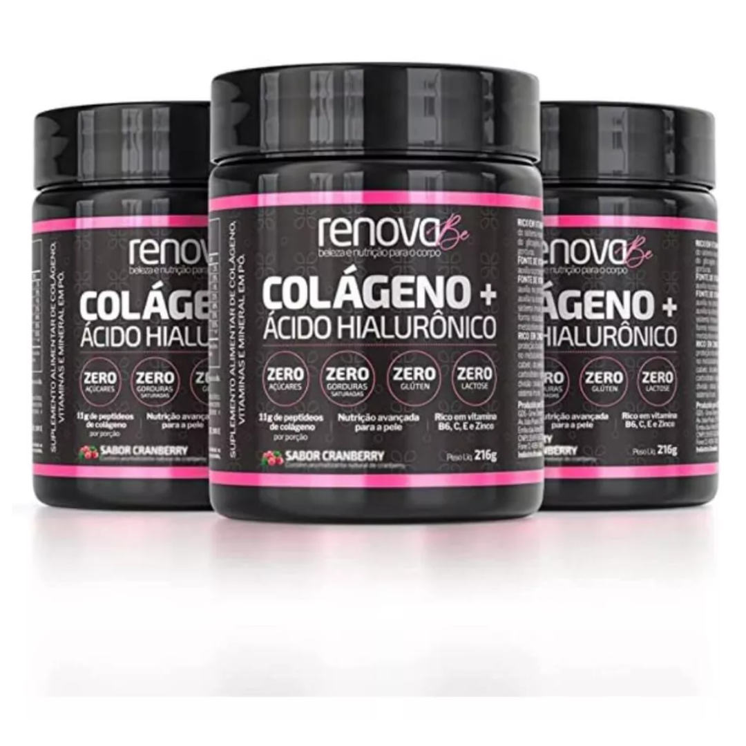 Colágeno Verisol® Renova Be com Ácido Hialurônico + 1 Sérum Facial + 1 Creme Retinol