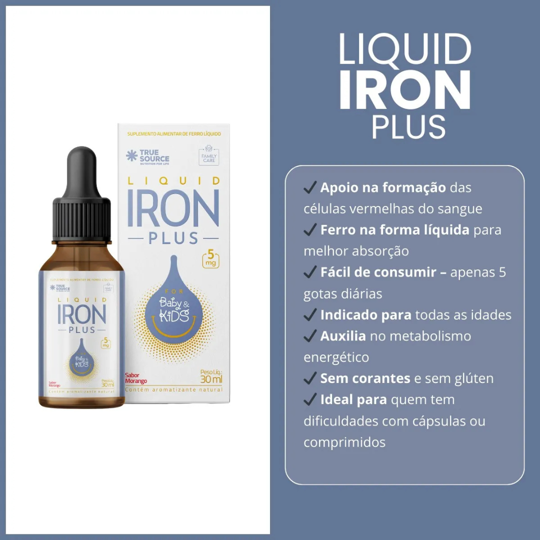 Iron Plus Original 30ml - Suplemento Natural para o Bem-Estar + Frete Grátis