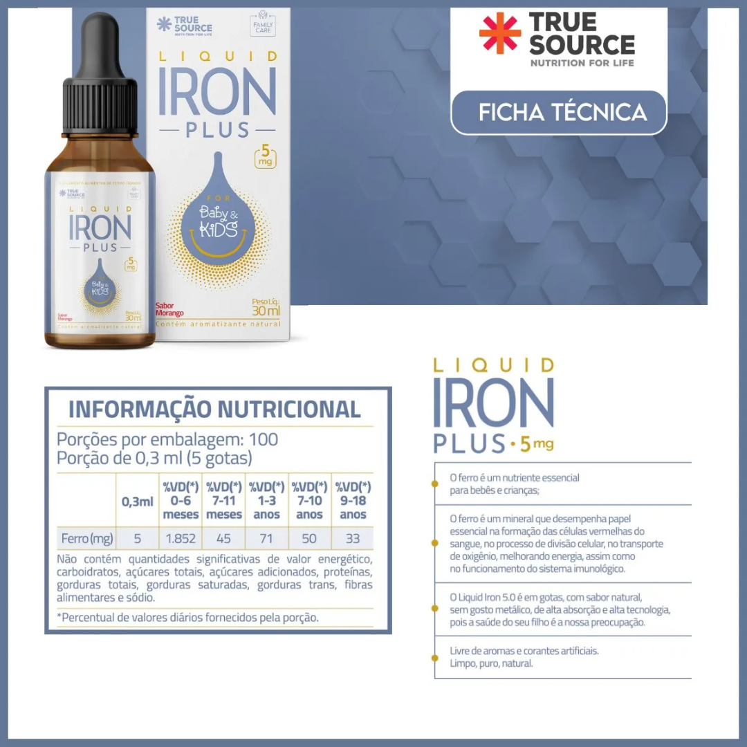 Iron Plus Original 30ml - Suplemento Natural para o Bem-Estar + Frete Grátis
