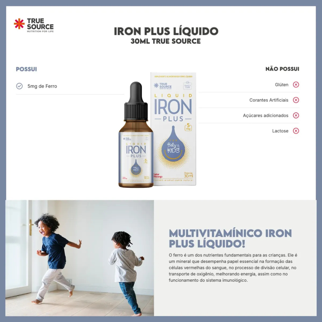 Iron Plus Original 30ml - Suplemento Natural para o Bem-Estar + Frete Grátis
