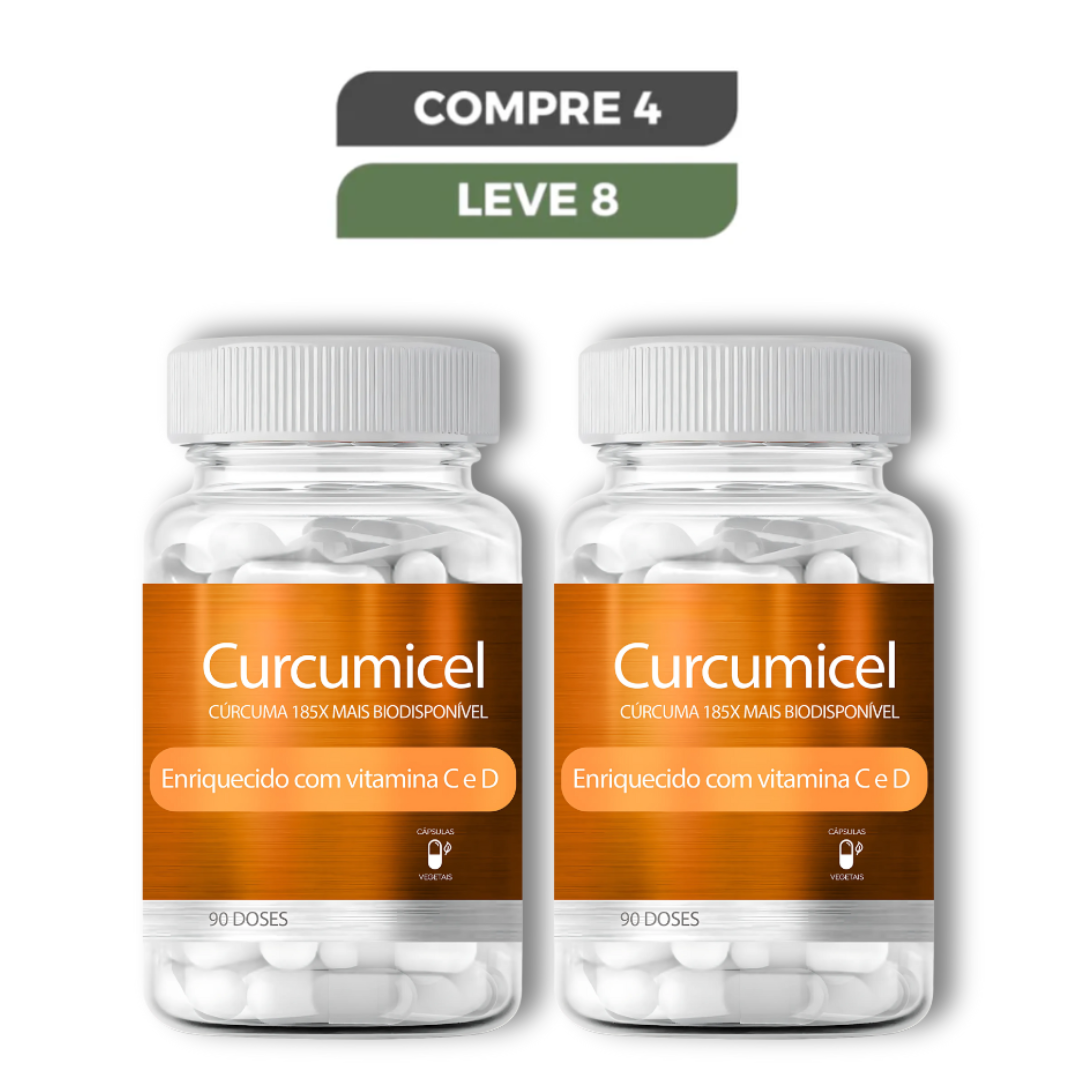 Curcumicel Original 90 Cápsulas - Diga Adeus às Dores e Recupere sua Mobilidade + Frete Grátis