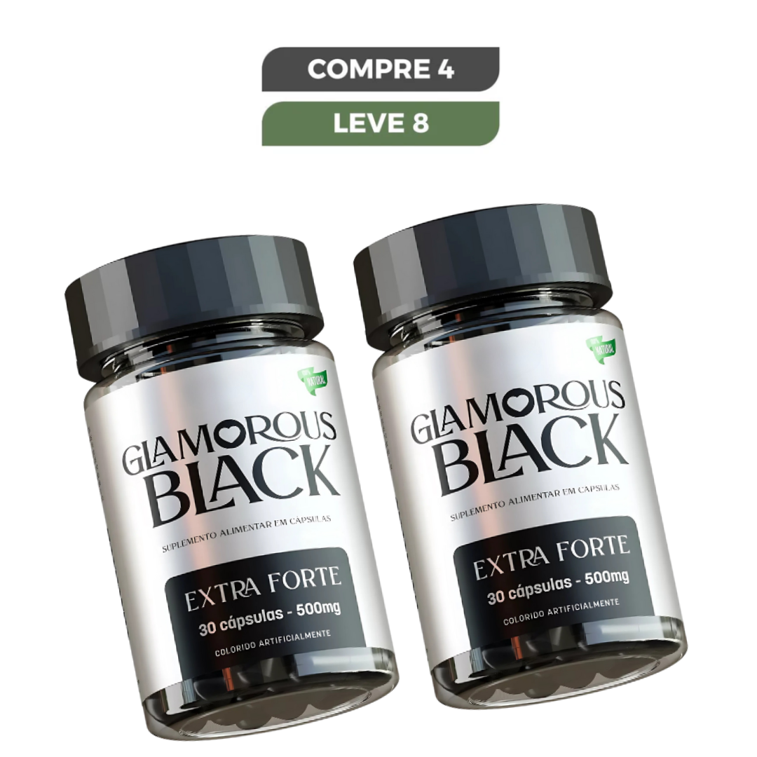 Glamorous Black Original 30 Cápsulas - Seu Aliado No Emagrecimento + Frete Grátis