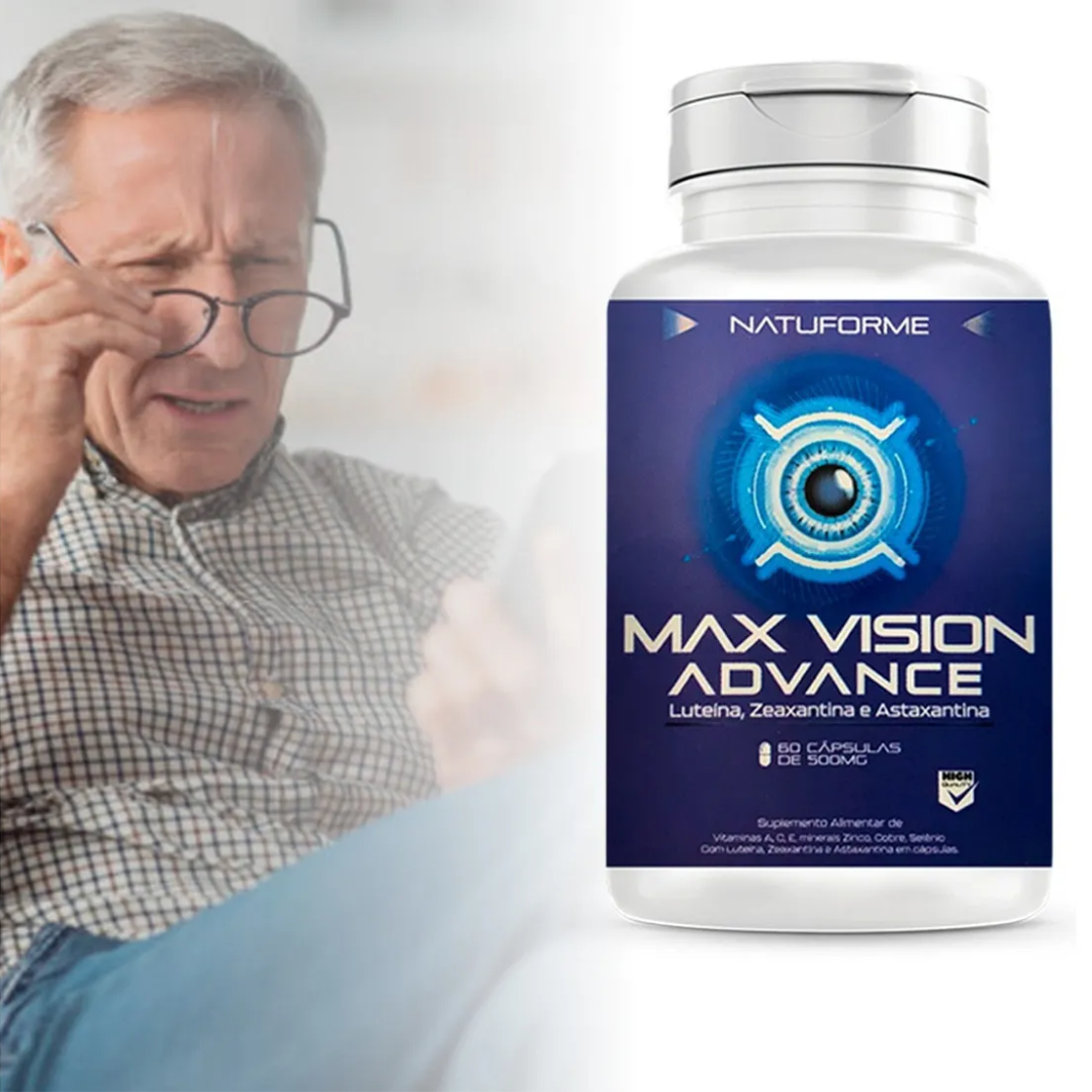 Max Vision Advance - Luteína, Zeaxantina & Astaxantina - 60 tabletes