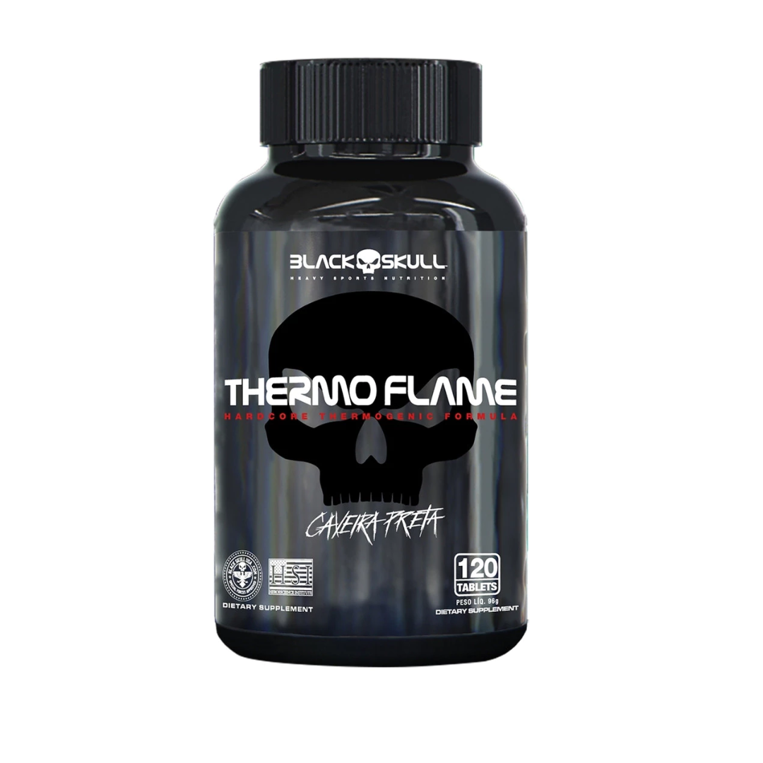 Thermo Flame 60 Cápsulas - Black Skull + Frete Grátis
