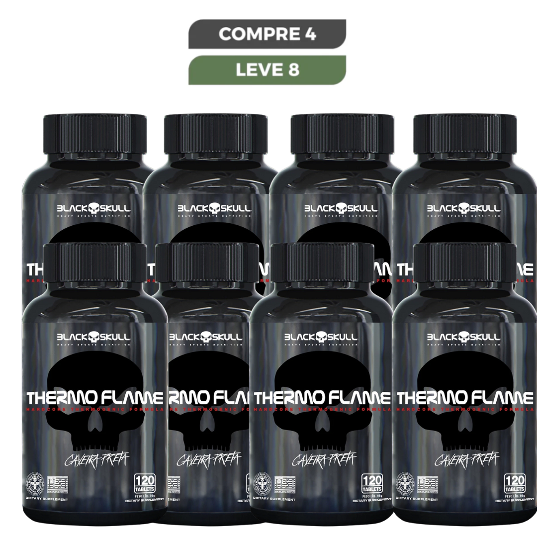 Thermo Flame 60 Cápsulas - Black Skull + Frete Grátis