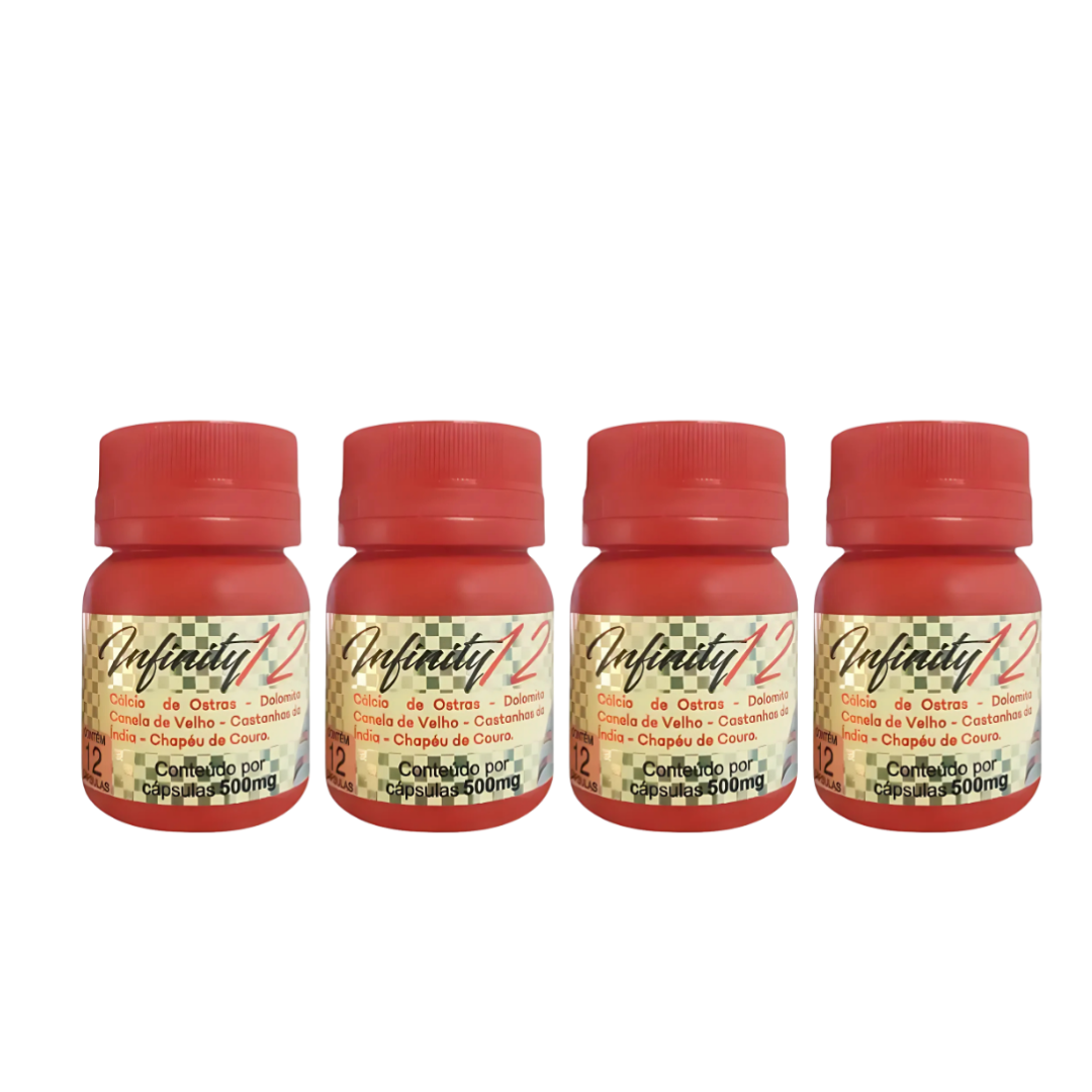 Infinity 12 Original 12 Cápsulas - Alívio de Dores e Redução de Inflamações + Frete Grátis