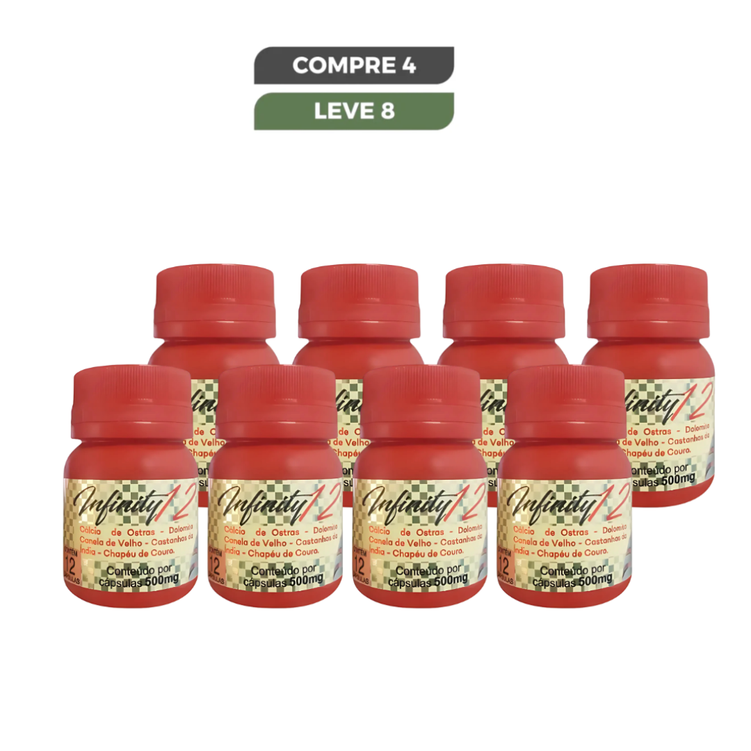 Infinity 12 Original 12 Cápsulas - Alívio de Dores e Redução de Inflamações + Frete Grátis