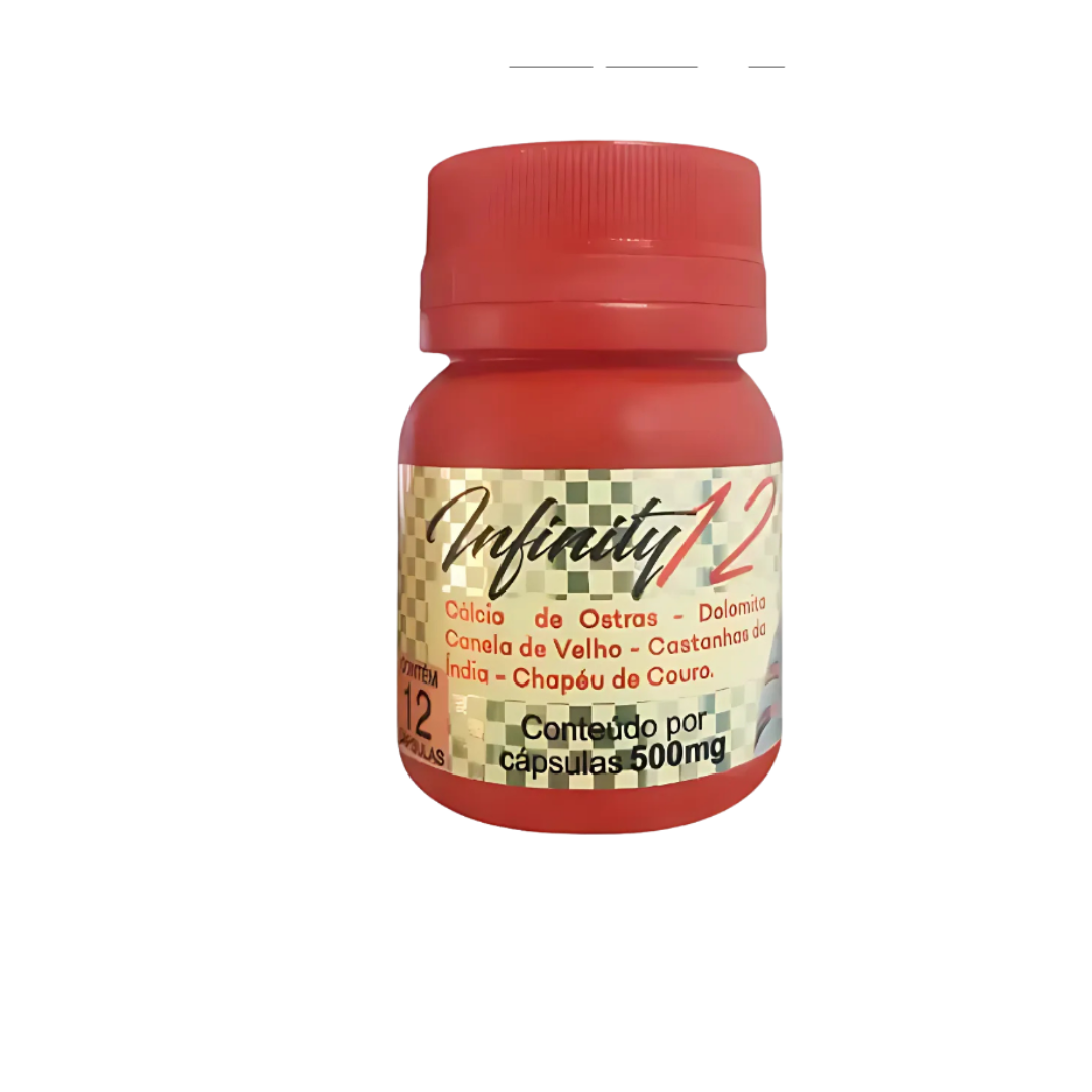 Infinity 12 Original 12 Cápsulas - Alívio de Dores e Redução de Inflamações + Frete Grátis
