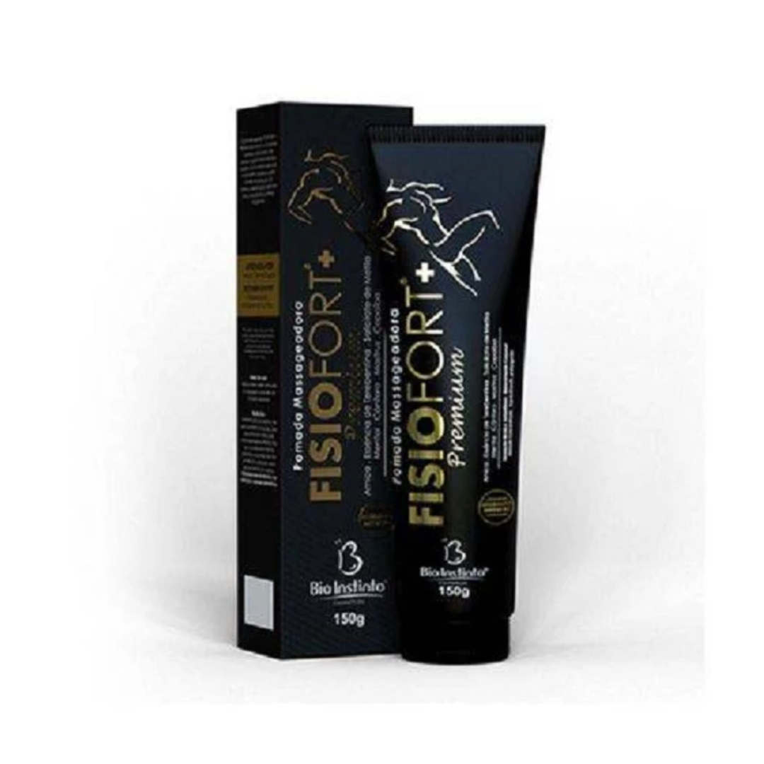 Pomada Massageadora Fisiofort Premium 150g Dor Coluna Joelho Articulações Alívio Muscular