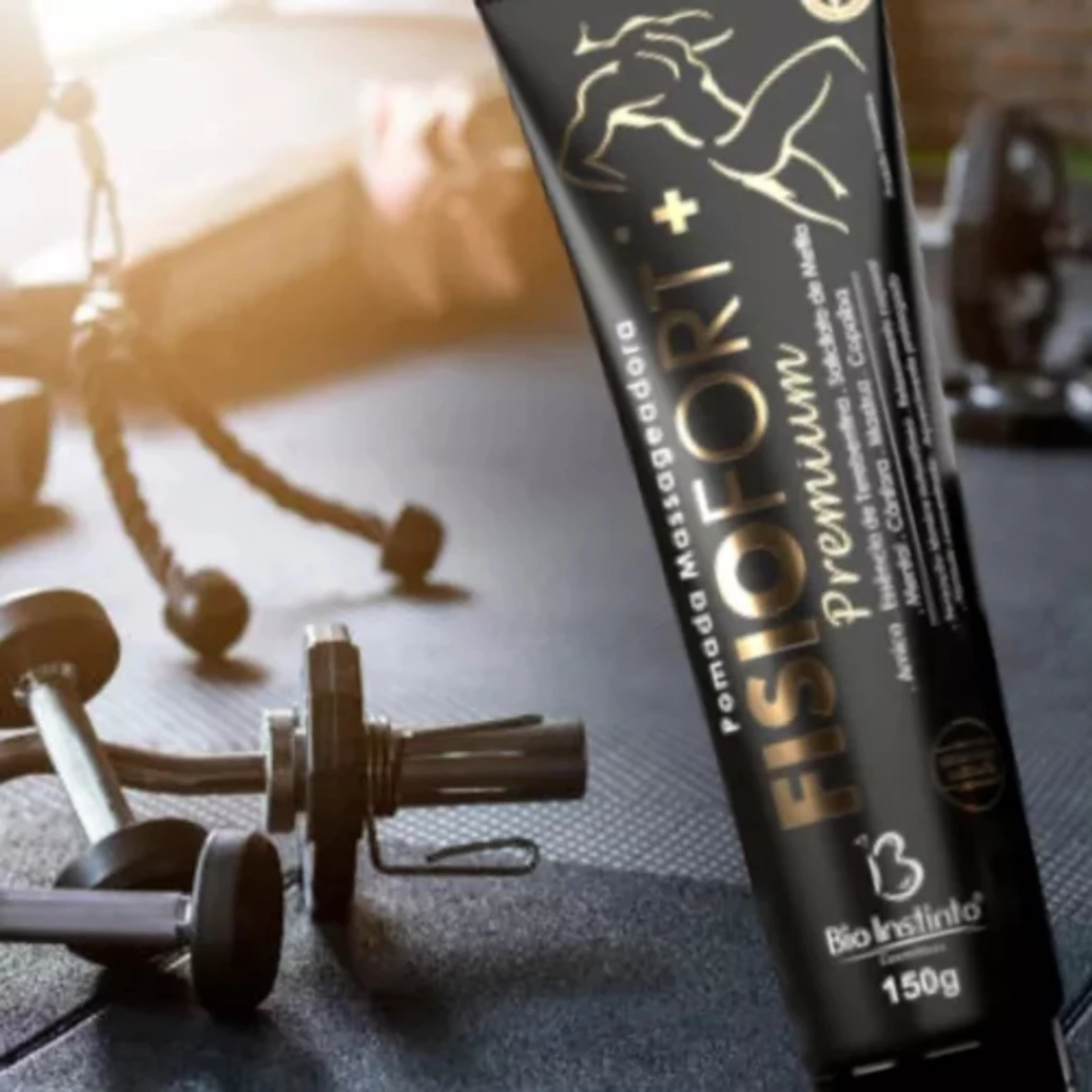 Pomada Massageadora Fisiofort Premium 150g Dor Coluna Joelho Articulações Alívio Muscular