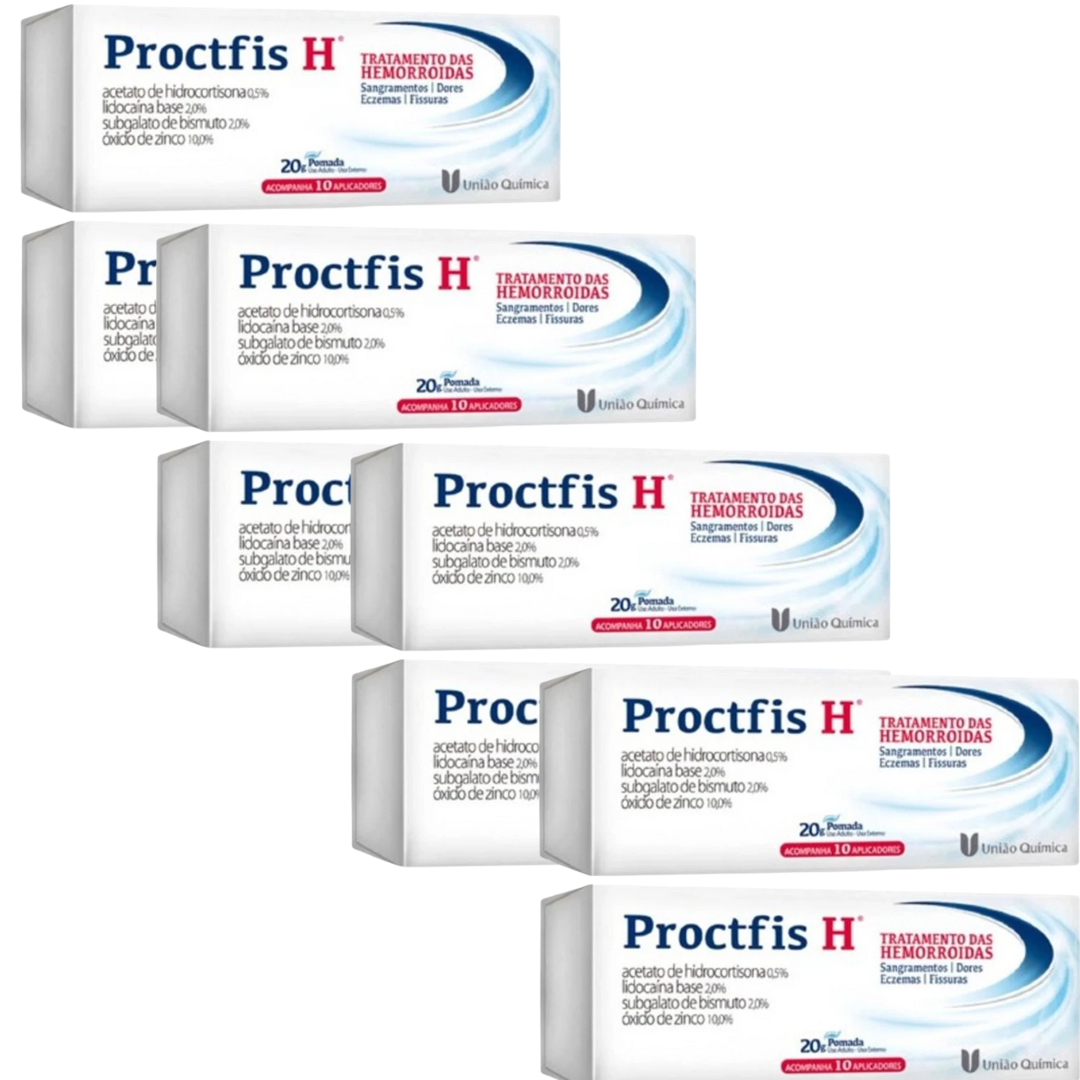 Proctfis H 20G Pomada Com 10 Aplicadores Uniao Química