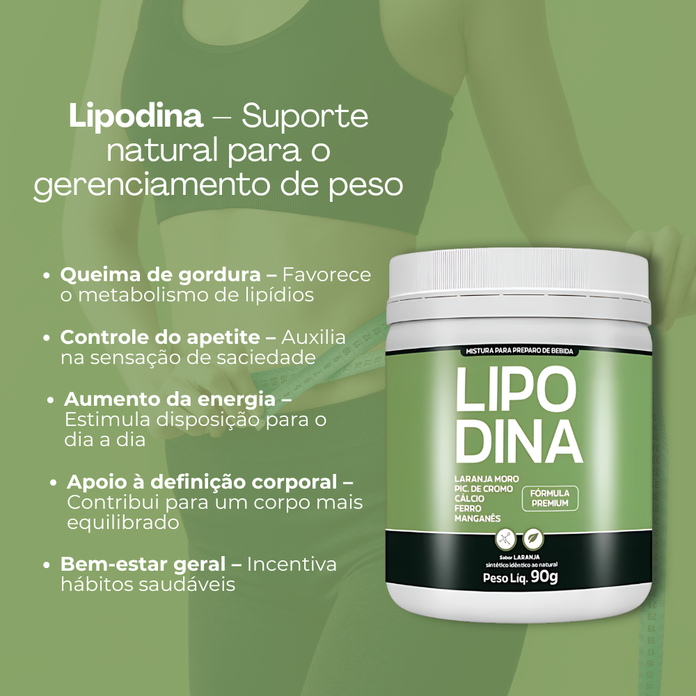 Lipodina - 90g - Controle do Apetite + Frete Grátis