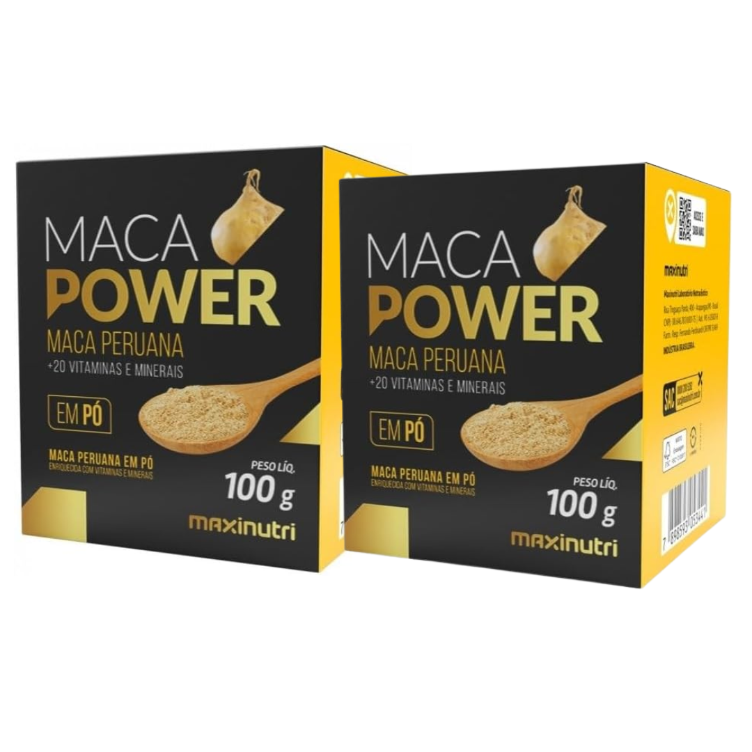 Maca Power em Pó 100g com Vitaminas e Minerais Maxinutri