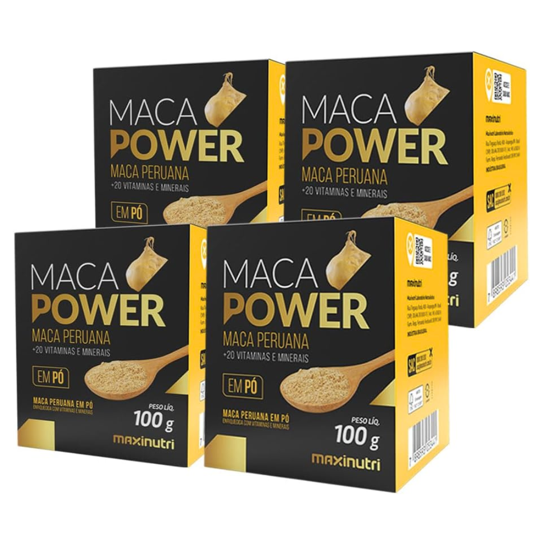 Maca Power em Pó 100g com Vitaminas e Minerais Maxinutri