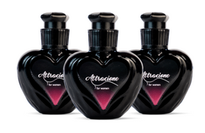 ATTRACIONE Desperte o desejo com três borrifadas do único perfume que possui o feromônio “magnético” ATTRACIONE