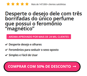 ATTRACIONE Desperte o desejo com três borrifadas do único perfume que possui o feromônio “magnético” ATTRACIONE