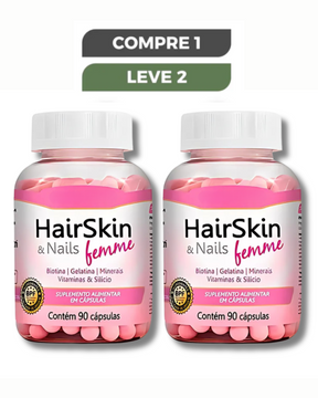 Hair Skin Nails Original 90 Cápsulas - Cabelos, Unhas e Pele Radiantes + Frete Grátis