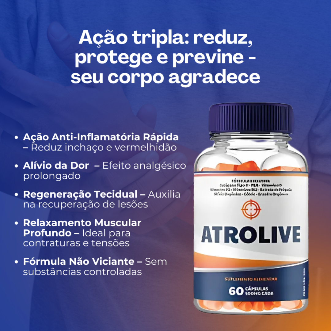 Atrolive Original 60 Cápsulas - Cuidando Das Suas Articulações + Frete Grátis