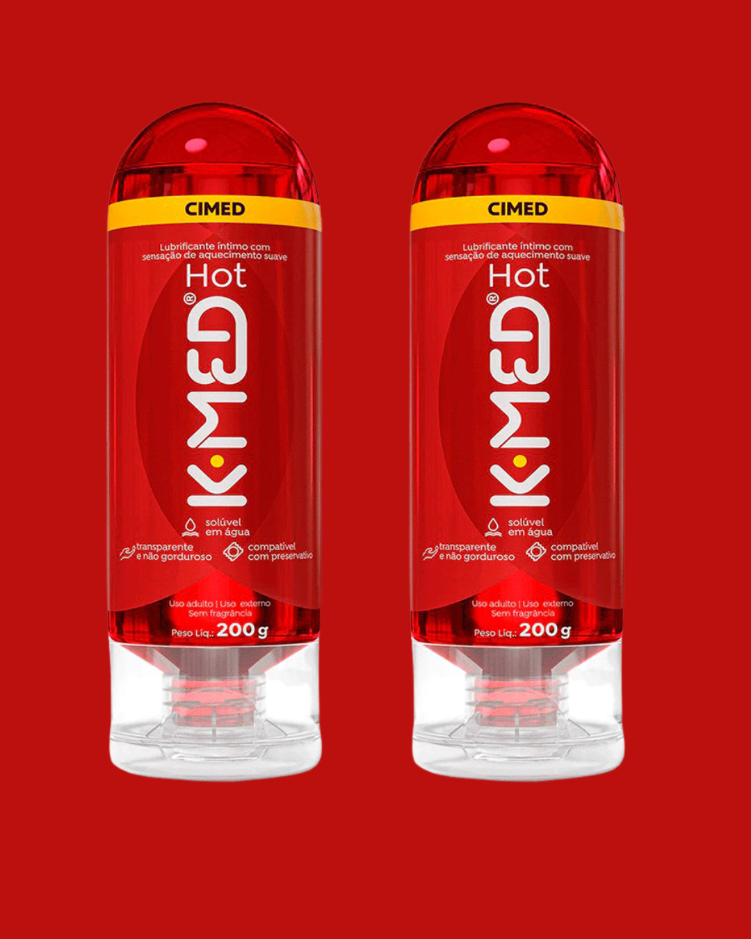 Gel LUBRIFICANTE  Íntimo K-Med Hot 200g  SENSAÇÃO QUENTE