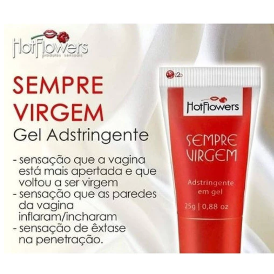 SEMPRE VIRGEM ADSTRINGENTE EM GEL HOT FLOWERS 25G