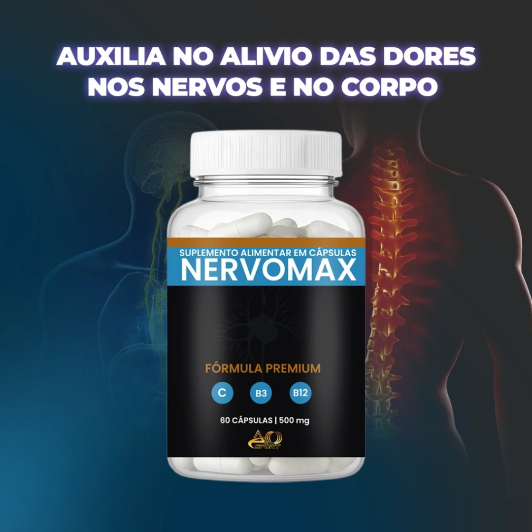 Nervomax Original 60 Cápsulas - Acabe com as Suas Dores + Frete Grátis