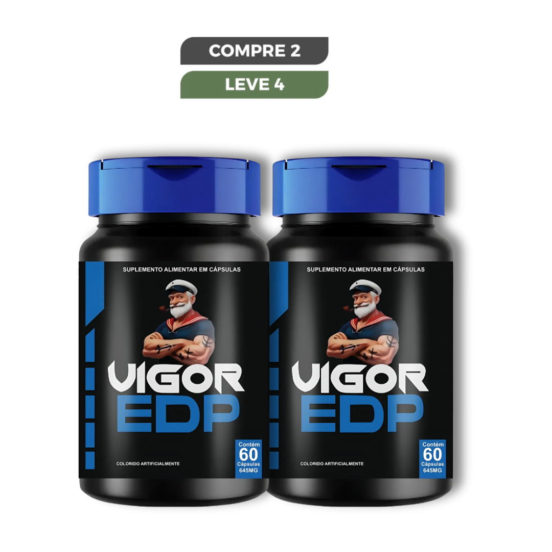 Vigor EDP Original 60 Cápsulas - Desempenho Masculino - Frete Grátis