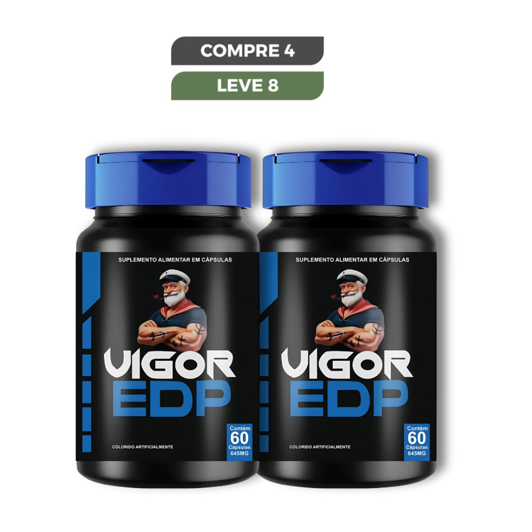 Vigor EDP Original 60 Cápsulas - Desempenho Masculino - Frete Grátis