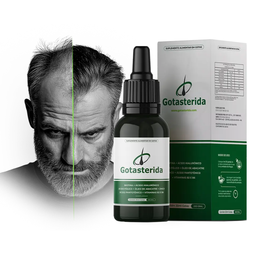 Gotasterida - Crescimento Capilar e Combate à Calvície