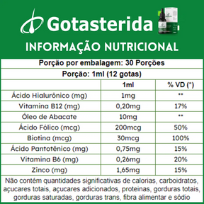 Gotasterida - Crescimento Capilar e Combate à Calvície
