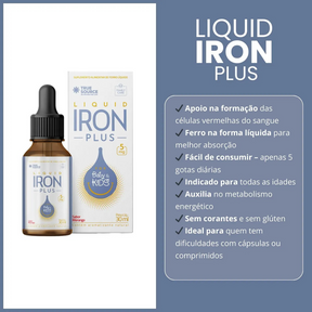 Iron Plus Original 30ml - Suplemento Natural para o Bem-Estar + Frete Grátis