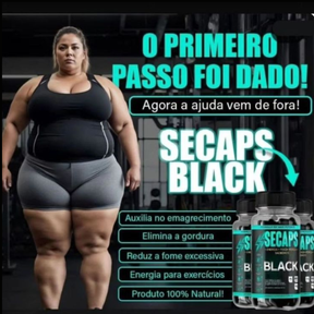 Secaps Black 60 Caps - Emagrecimento Saudável e Eficaz - Promoção Oficial