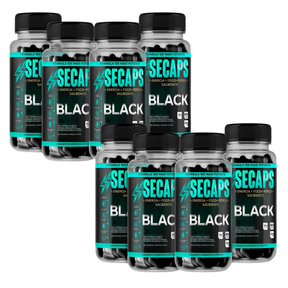 Secaps Black 60 Caps - Emagrecimento Saudável e Eficaz - Promoção Oficial