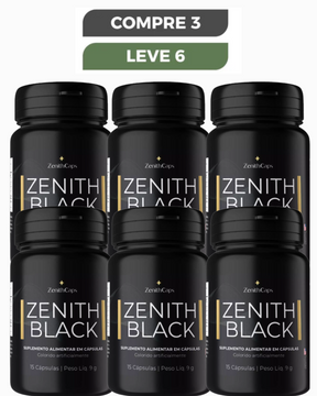 ZENITH BLACK Suplemento  EMAGRECEDOR para Equilíbrio Alimentar e Energia LANÇAMENTO