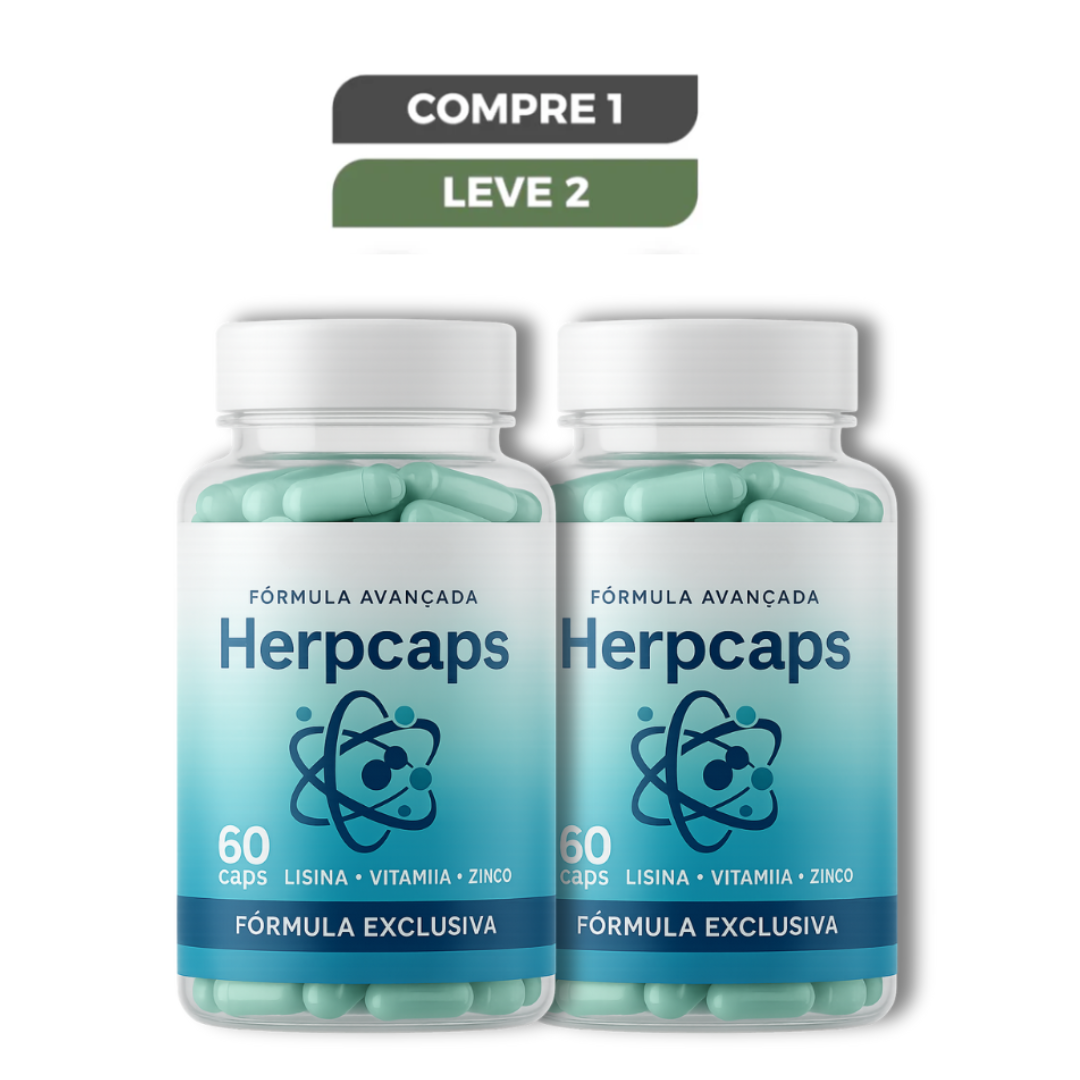 Herpcaps Original 60 Cápsulas - Suplemento Natural para Imunidade - Frete Grátis