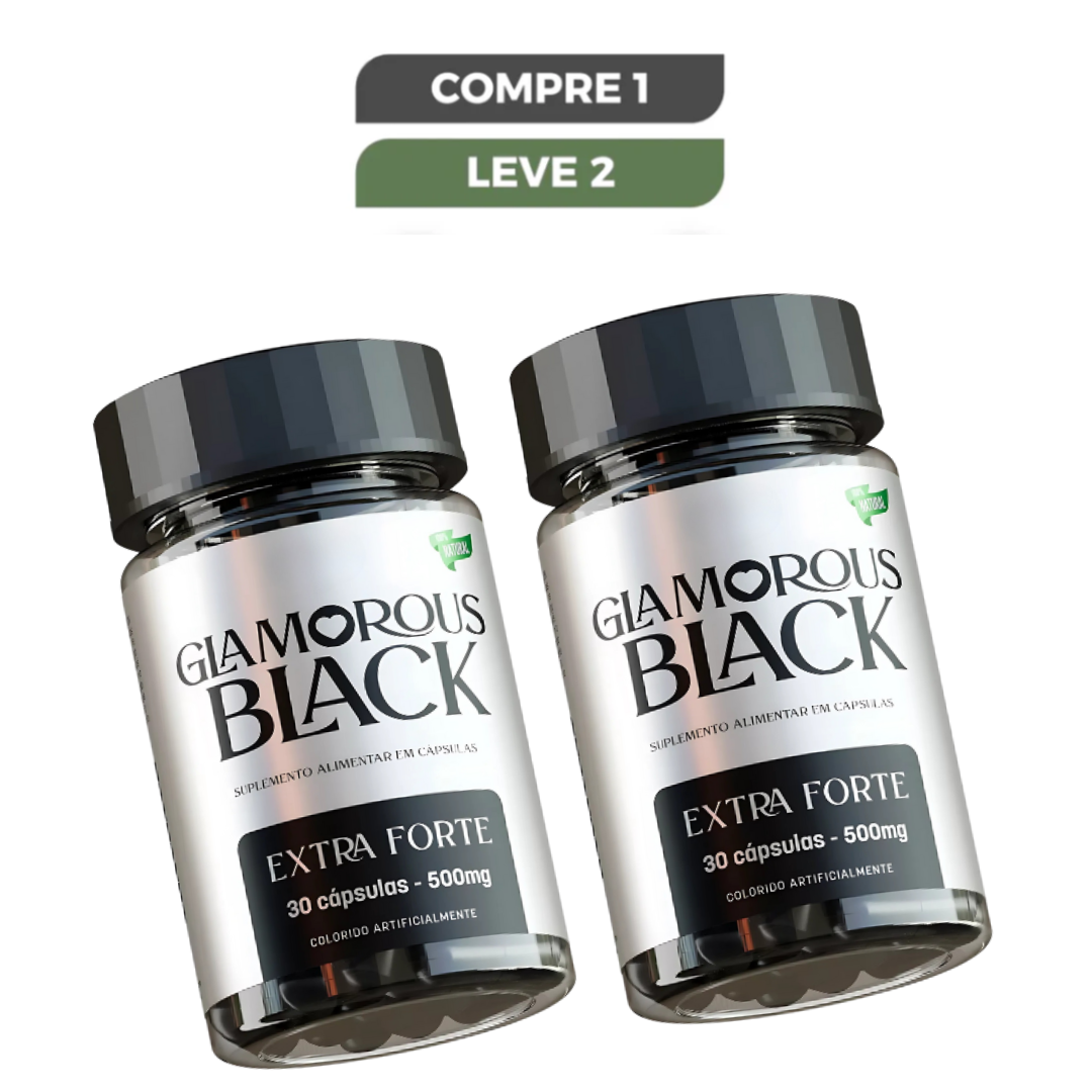 Glamorous Black Original 30 Cápsulas - Seu Aliado No Emagrecimento + Frete Grátis