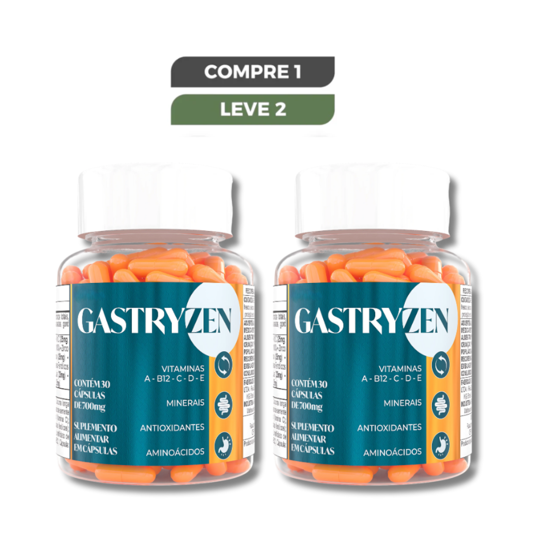 Gastryzen Original 30 Cápsulas - Equilíbrio da Flora Intestinal - Frete Grátis