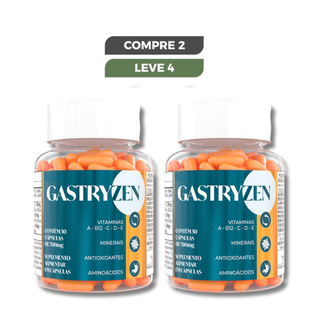 Gastryzen Original 30 Cápsulas - Equilíbrio da Flora Intestinal - Frete Grátis