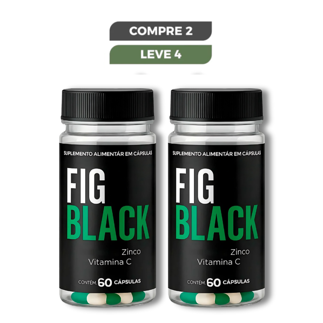 Fig Black Original 60 Cápsulas - Equilíbrio da Saúde Metabólica - Frete Grátis