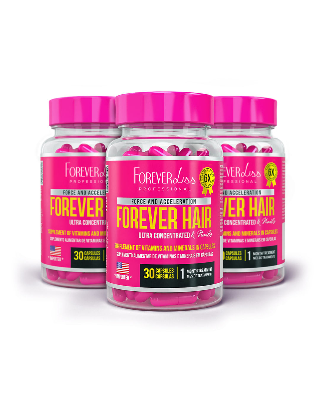 Forever Hair Crescimento Capilar Tratamento 30 Dias