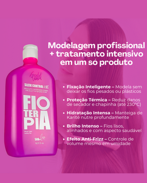 Fioterapia  Progressiva Natural Original 500ml - Alisamento Extraordinário - Cuide do Seu Cabelo da Melhor Forma + Frete Grátis