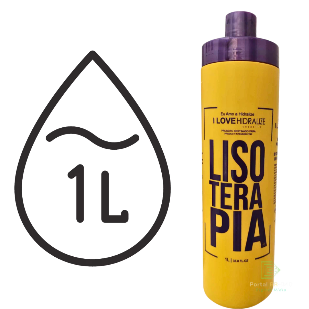 Progressiva Orgânica Sem Formol Lisoterapia - Hidralize 1L - Liso Extremo.