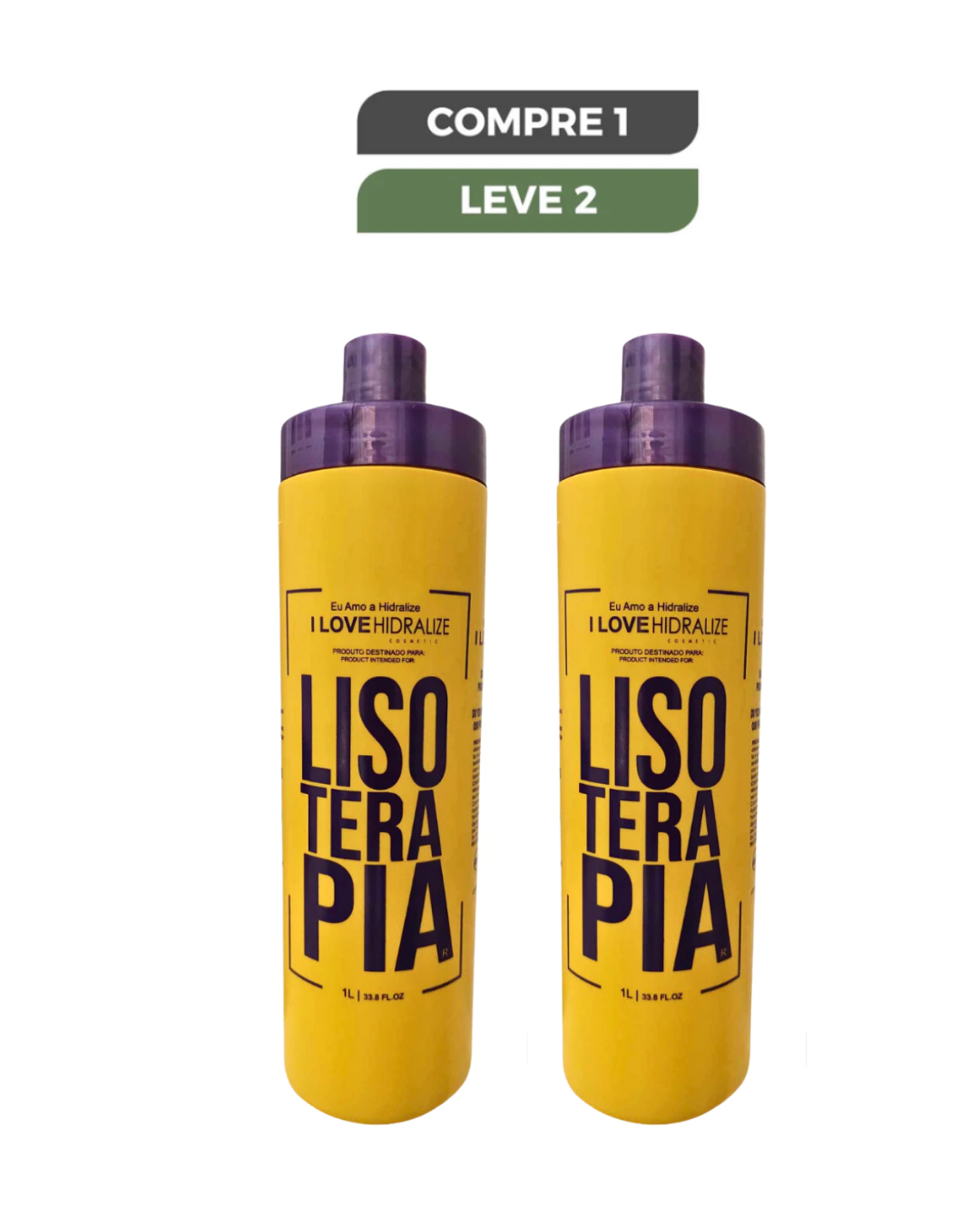 Progressiva Orgânica Sem Formol Lisoterapia - Hidralize 1L - Liso Extremo.