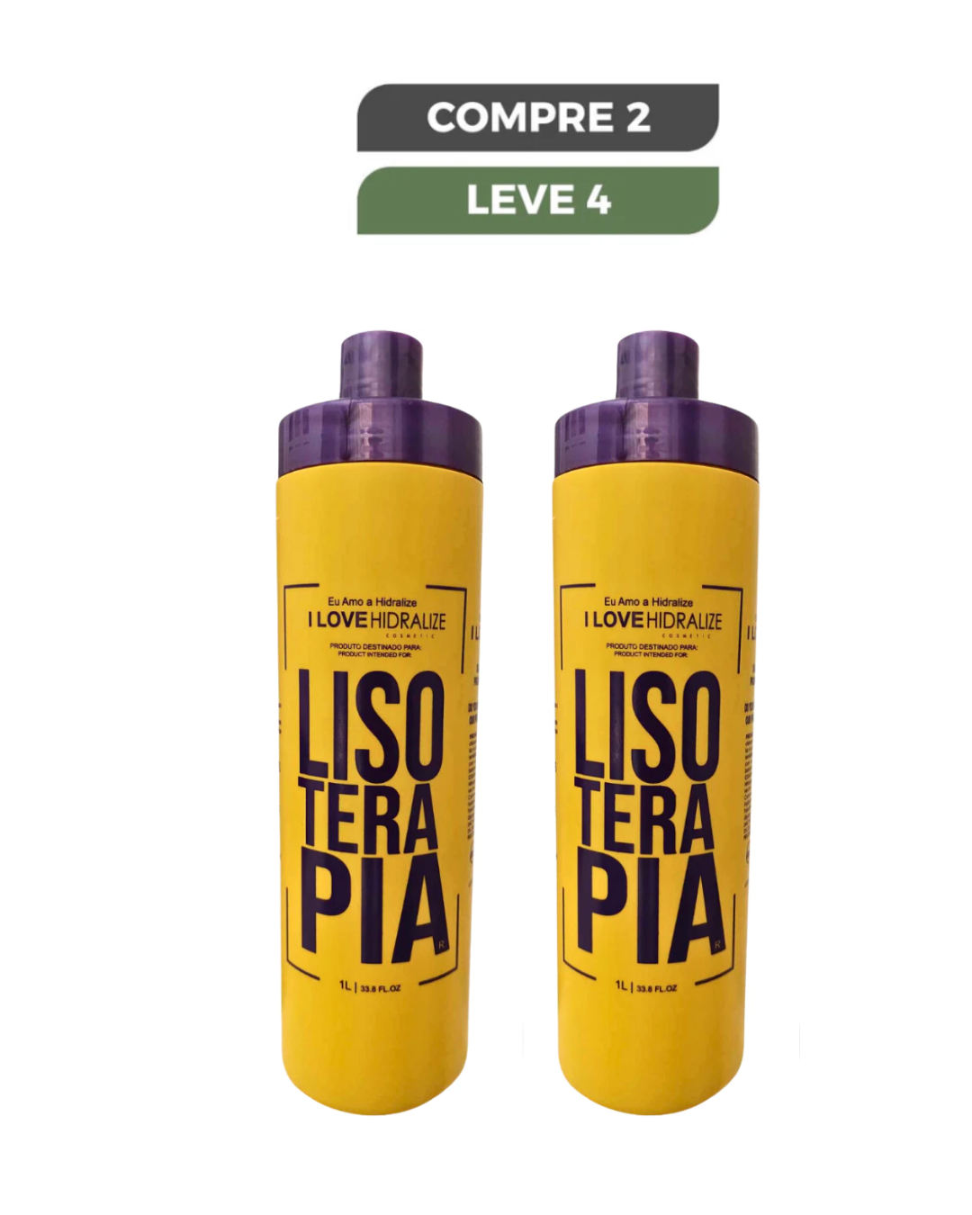 Progressiva Orgânica Sem Formol Lisoterapia - Hidralize 1L - Liso Extremo.