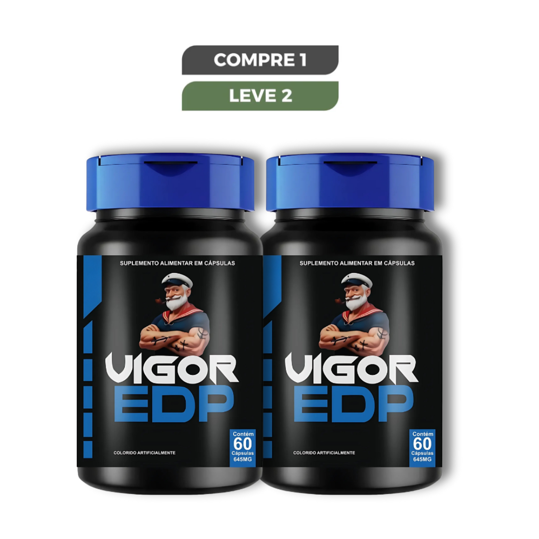 Vigor EDP Original 60 Cápsulas - Desempenho Masculino - Frete Grátis