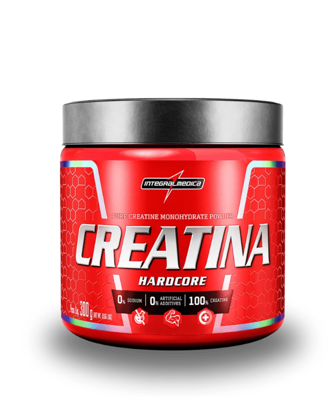 Creatina 100% Pura 300g Hardcore