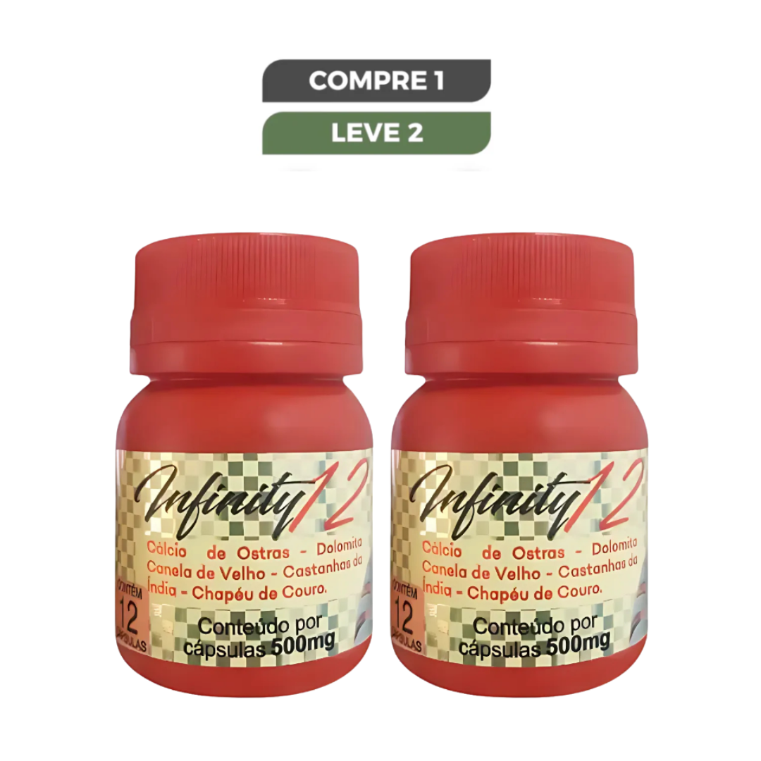 Infinity 12 Original 12 Cápsulas - Alívio de Dores e Redução de Inflamações + Frete Grátis
