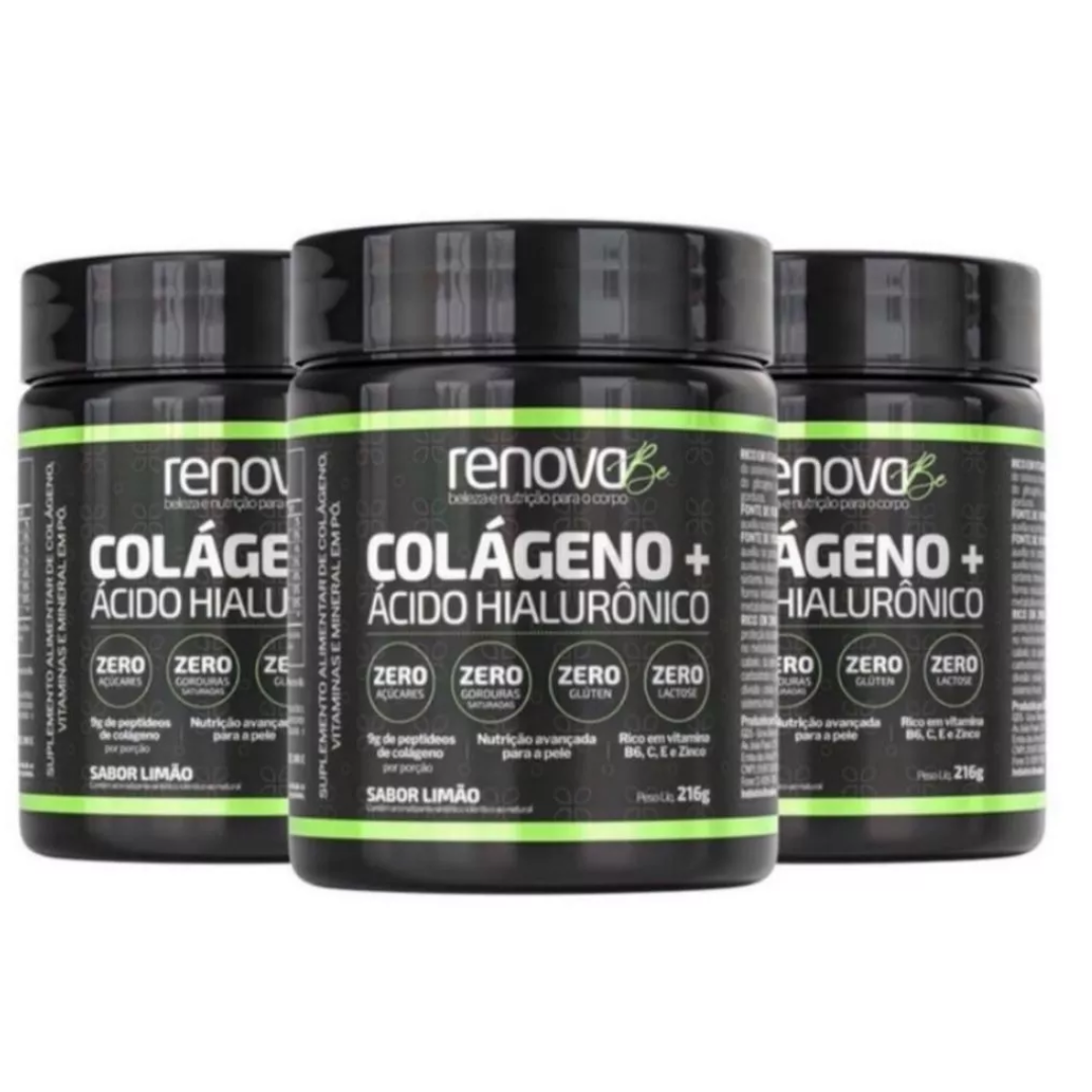 Colágeno Verisol®  Renova Be com Ácido Hialurônico + 1 Sérum Facial + 1 Creme Retinol