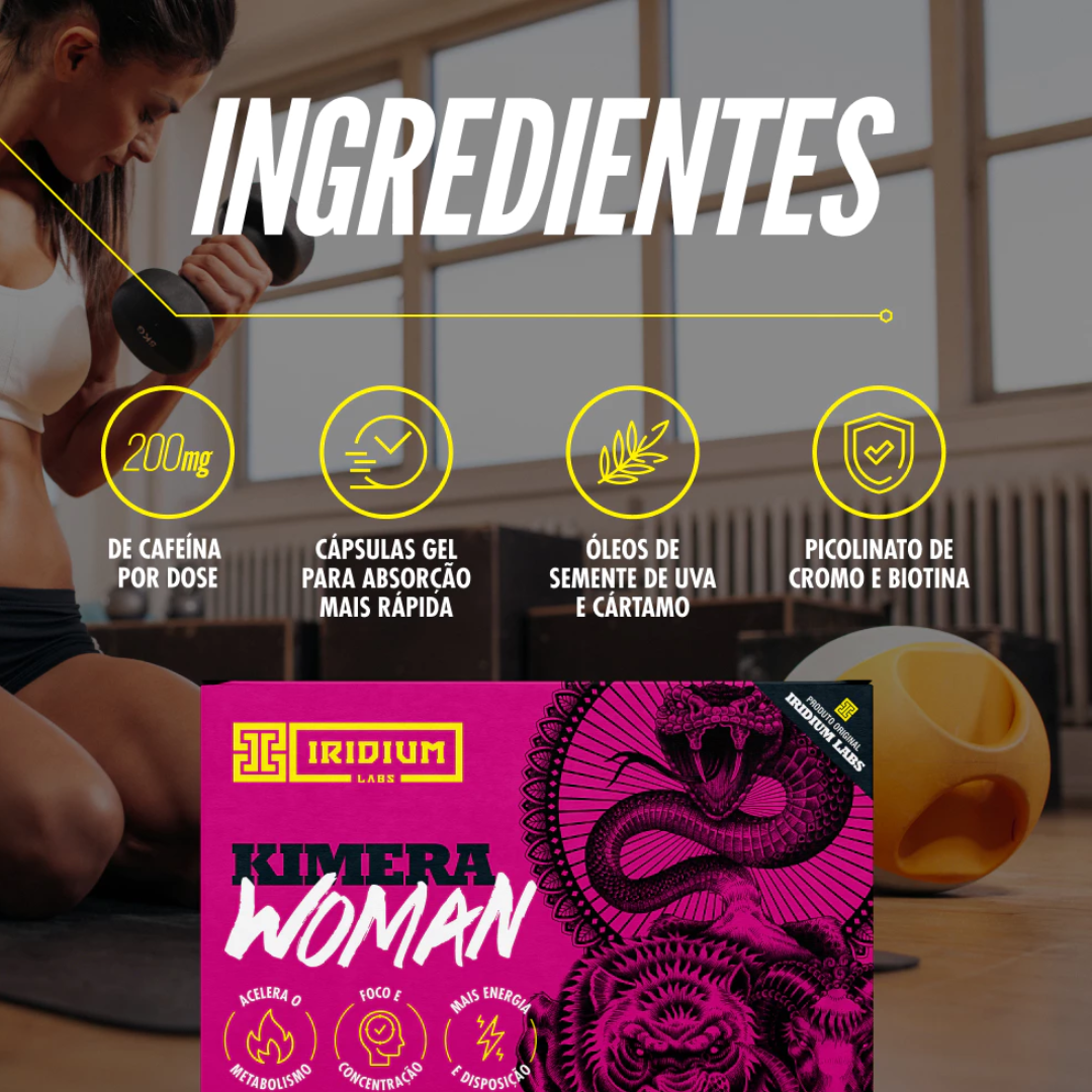 Kimera Woman Termogênico Feminino- 60 comps Iridium Labs